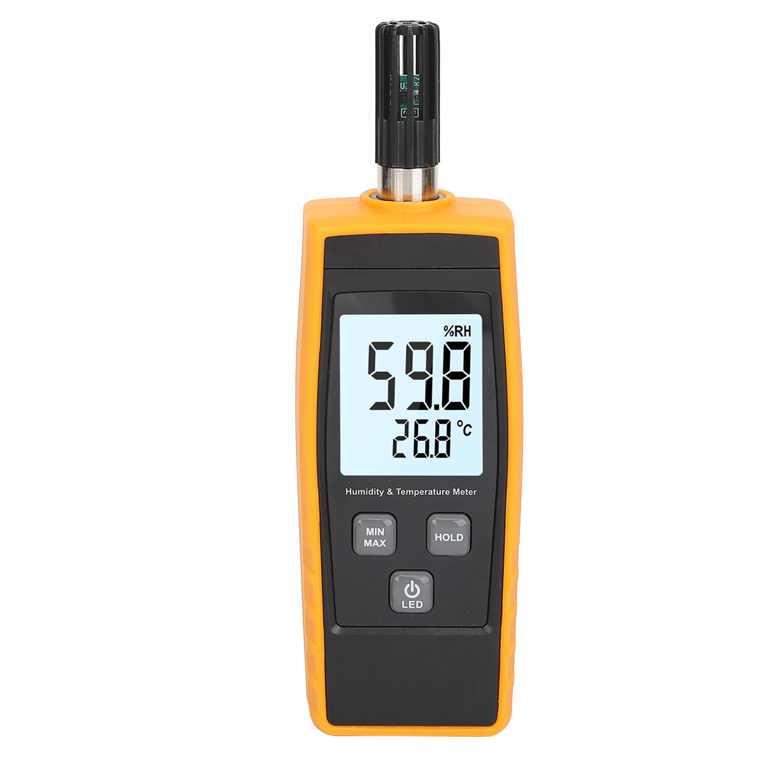 

Digital Temperature Humidity Meter LCD Backlit Display Handheld Thermometer Hygrometer for Indoor