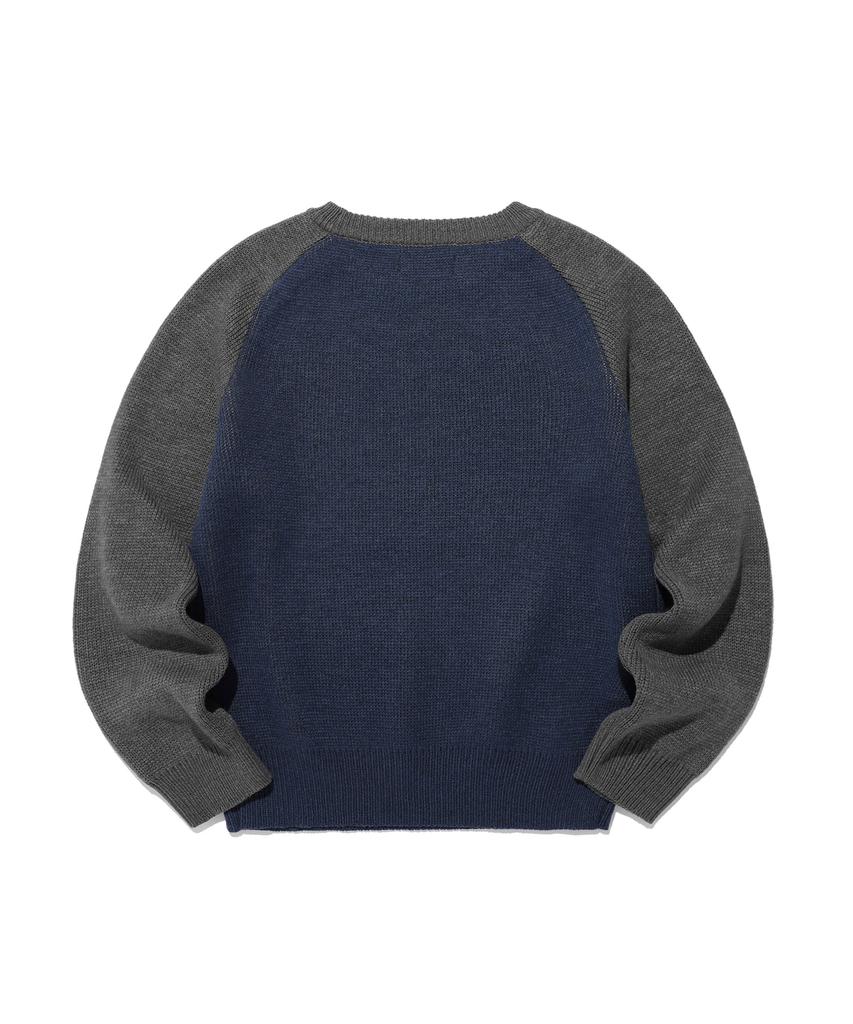 ISTKUNST Does Not Teach Knit_Navy(Ik2Efmk604A)