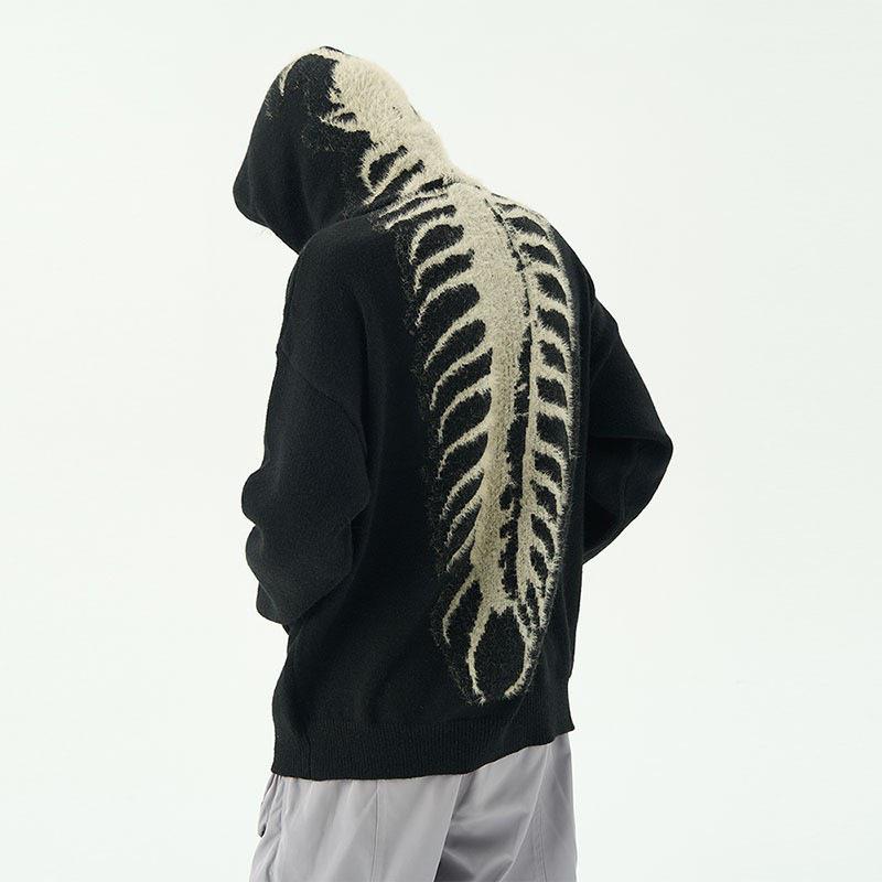 

Men s American Style Hooded Sweater - Trendy Loose Knit for a Casual High Street Look 3XL чорний