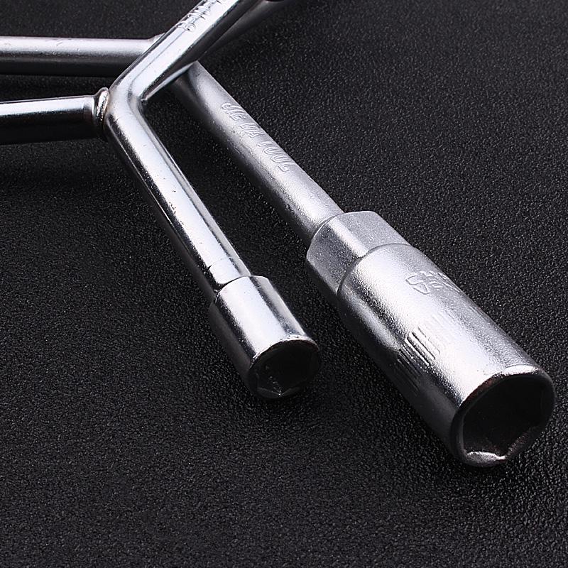 Multifunctional Y-Type Triple Socket Wrench Set for Motorcycles