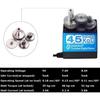 45kg High Torque Coreless Motor Servo Metal Gear Digital and Stainless Steel Gear Servo Motor Servo for 1/8 1/10 1/12 RC Cars DIY (270 Degree)