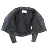 CITY 207352005 Lambskin Double Riders Jacket O blackUsed