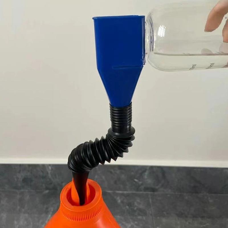Telescopic Car Refueling Funnel Universal Filter Transfer Funnels Tool Foldable Tool