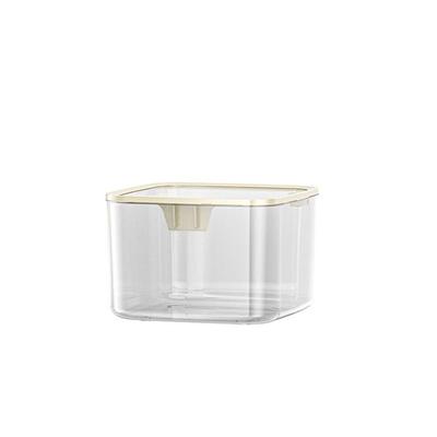 Transparent Desktop Trash Can Plastic Sundries Paper Basket Light Luxury Desk Storage Box  for Home