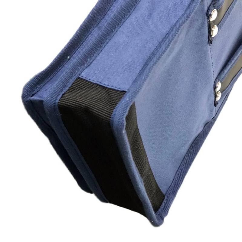 Best Tool Gokusho Small Canvas Waist Pouch, 2-Tier, CB-203NB, Navy