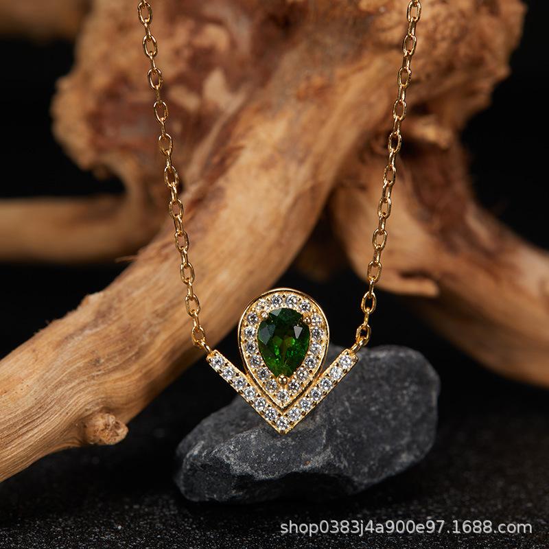 Ouyang Nana Earrings, Song Huiqiao Water Drop Earrings, High-End Sense Light Luxury Earrings, Rear Hanging Type, Sweet Temperament