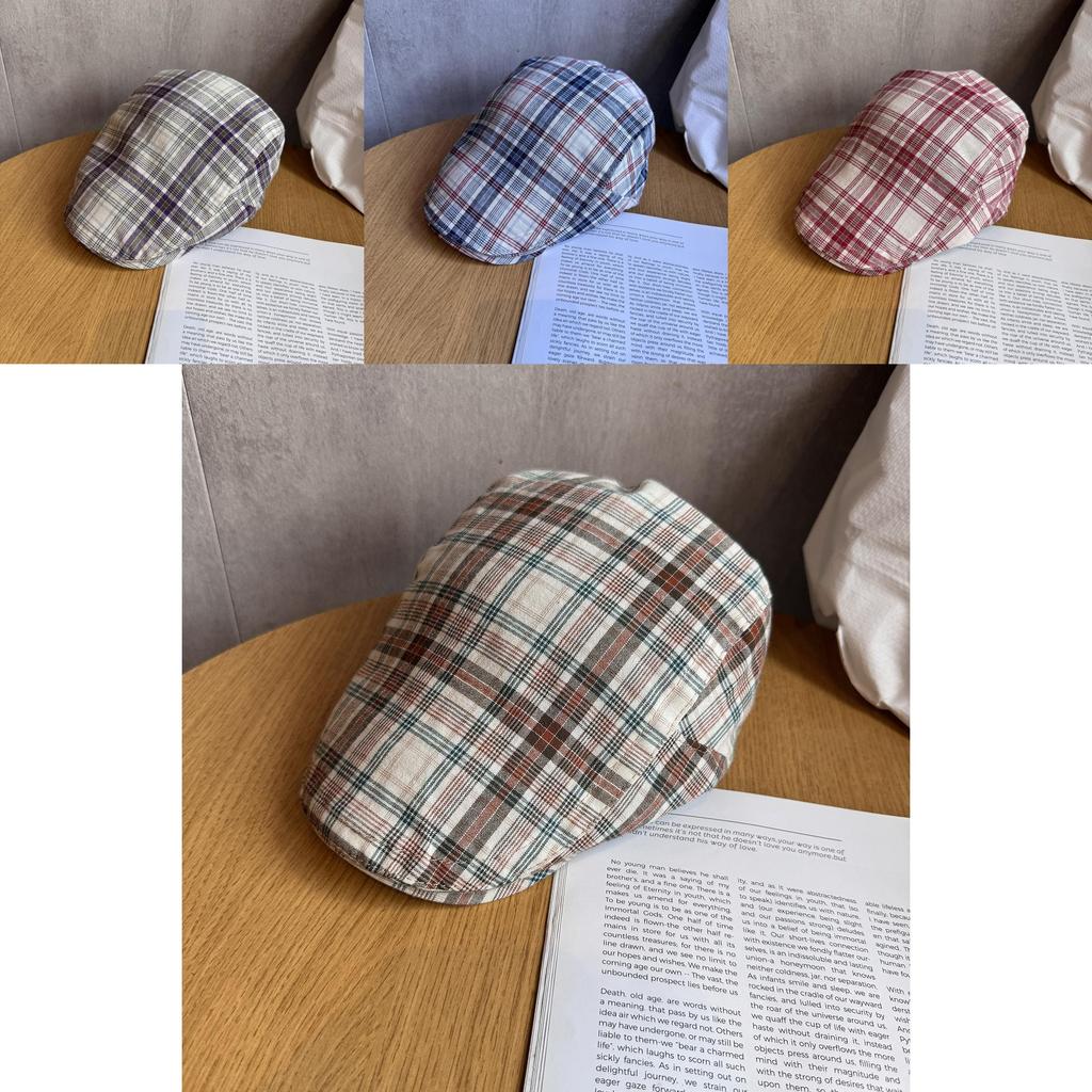 Ladies Summer Fashion Beret With Short Brim And Cotton Blend Material For Sun Protection