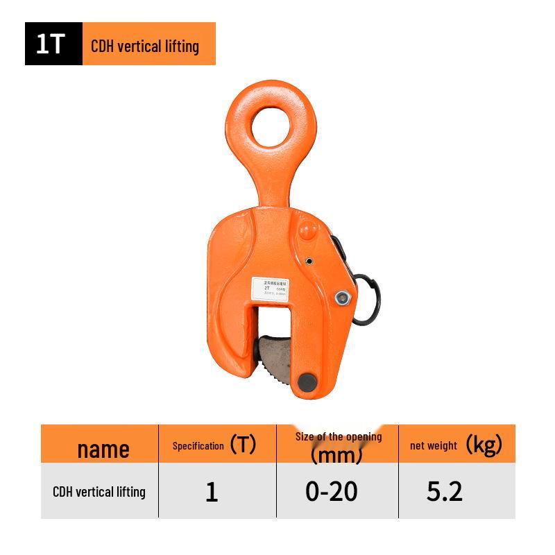 Chenghua Juli Multi-Purpose Lifting Clamp: 1T-5T Capacity for Horizontal, Vertical & Flat Steel Plates