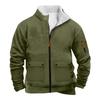 Men's Solid Color Zipper Pocket Zipper Sweatshirt Jacket Men's Sports Large Size Casual Sweatshirt Jacket