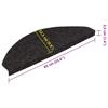 Maty Na Schody Samoprzylepne 30 Szt. Antracyt 65X22,5X3,5 Cm