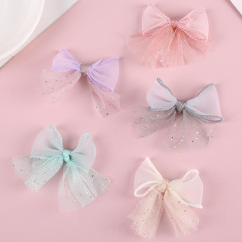 Mesh Bow Accessories Work In Progress Diy Hair Accessories Clothing Accessories Ribbon Bow Accessories Factory