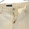 ARMANI JEANS Striped Pattern Shorts W30 Cream stretch Men's Used