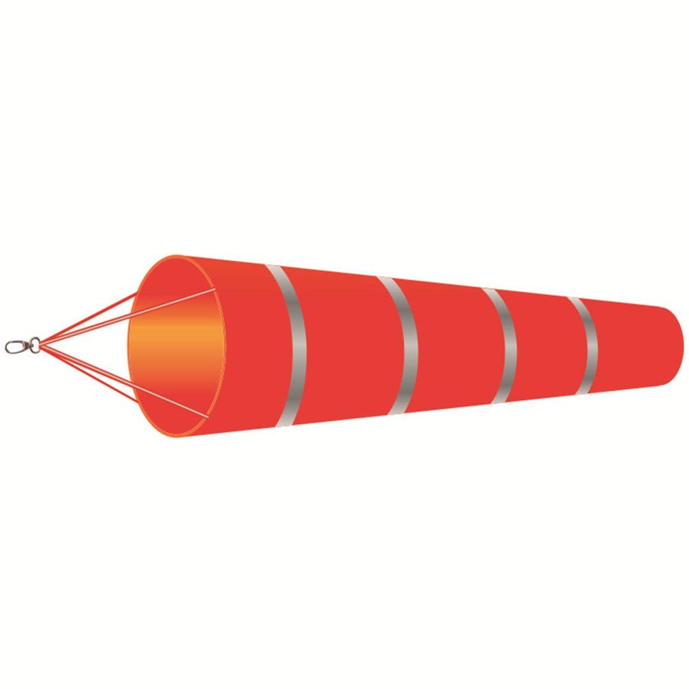 150cm Orange/Red Airport Windsock Rip-Stop Polyester Wind Measurement Sock Bag