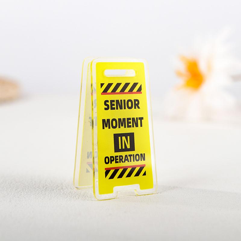 Acrylic Desk Sign "Leave Me Alone, I'M Busy" Humorous Office Decor Unisex Gift For Coworkers Desktop Ticket Clip