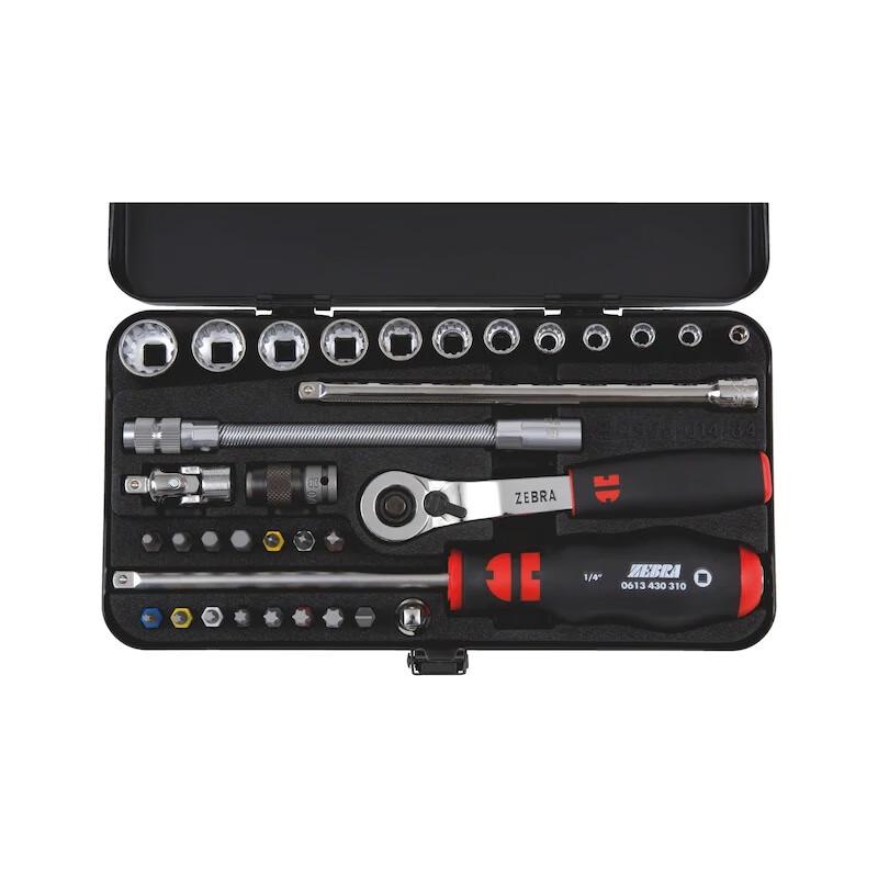WURTH 1/4 inch Drive 34-Piece Multifunction Socket Wrench Set 1/4 inch