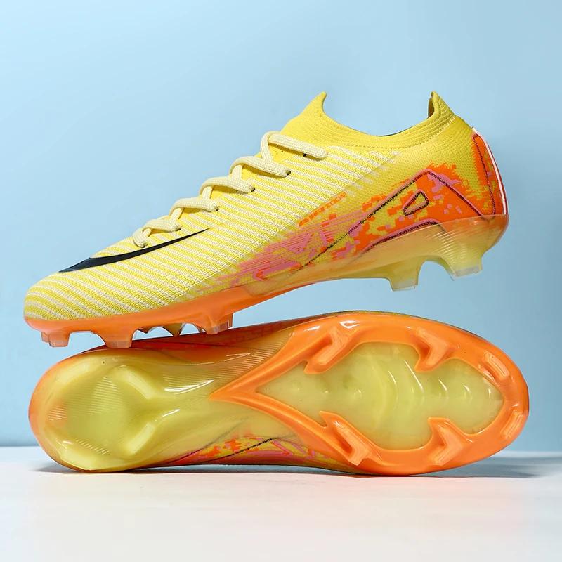 Neue Herren Fußballschuhe Stollen Lange Spikes Outdoor Sport Fußballschuhe Erwachsene Training Jungen Rutschfest Atmungsaktiv Spiel Bequem