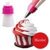 5Pcs Dual-color Tube Converter Tip Cream Bag Nozzles Fondant Cake Cupcake Decor