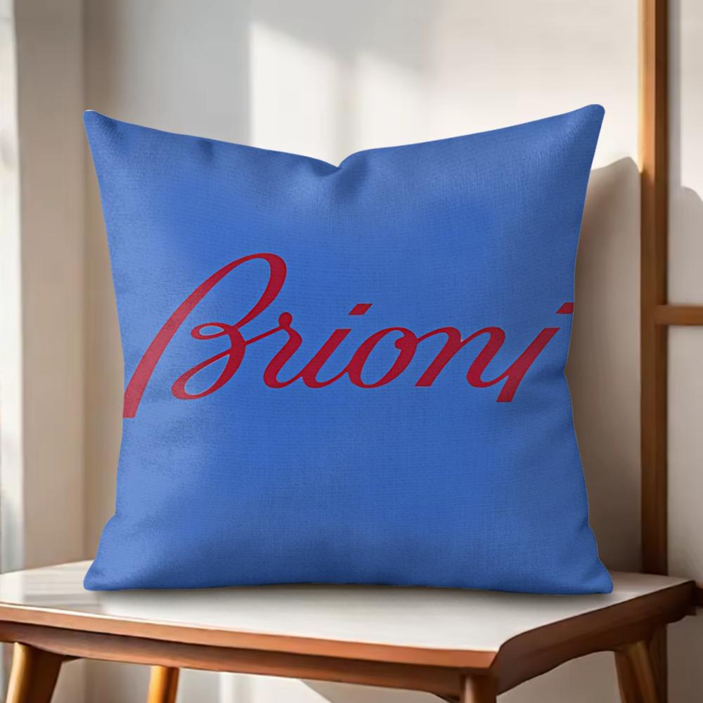 Brand BBrioni Cushion Cover Natural Linen Organic Fabric DoubleSided Printing Couch Pillow Covers Home Decor