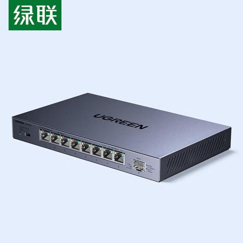

Ugreen 2.5G 8-Port Ethernet & 1-Port 10G Fiber Network Switch