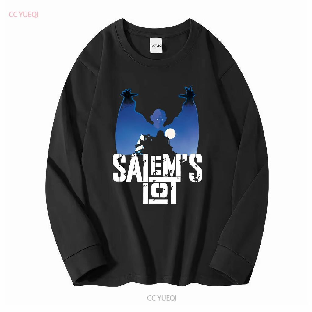Salems Lot Klassischer Horrorfilm Vampir T-Shirt 255 Lang- oder Kurzarm Vintage Gewaschenes Oberteil Für Den Alltag Vielseitig
