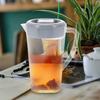Clear Water Pitcher with Lid Large Capacity Jug for Cold Drinks Iced Tea Juice Beverages Smooth Finish Safe for Home Restaurant