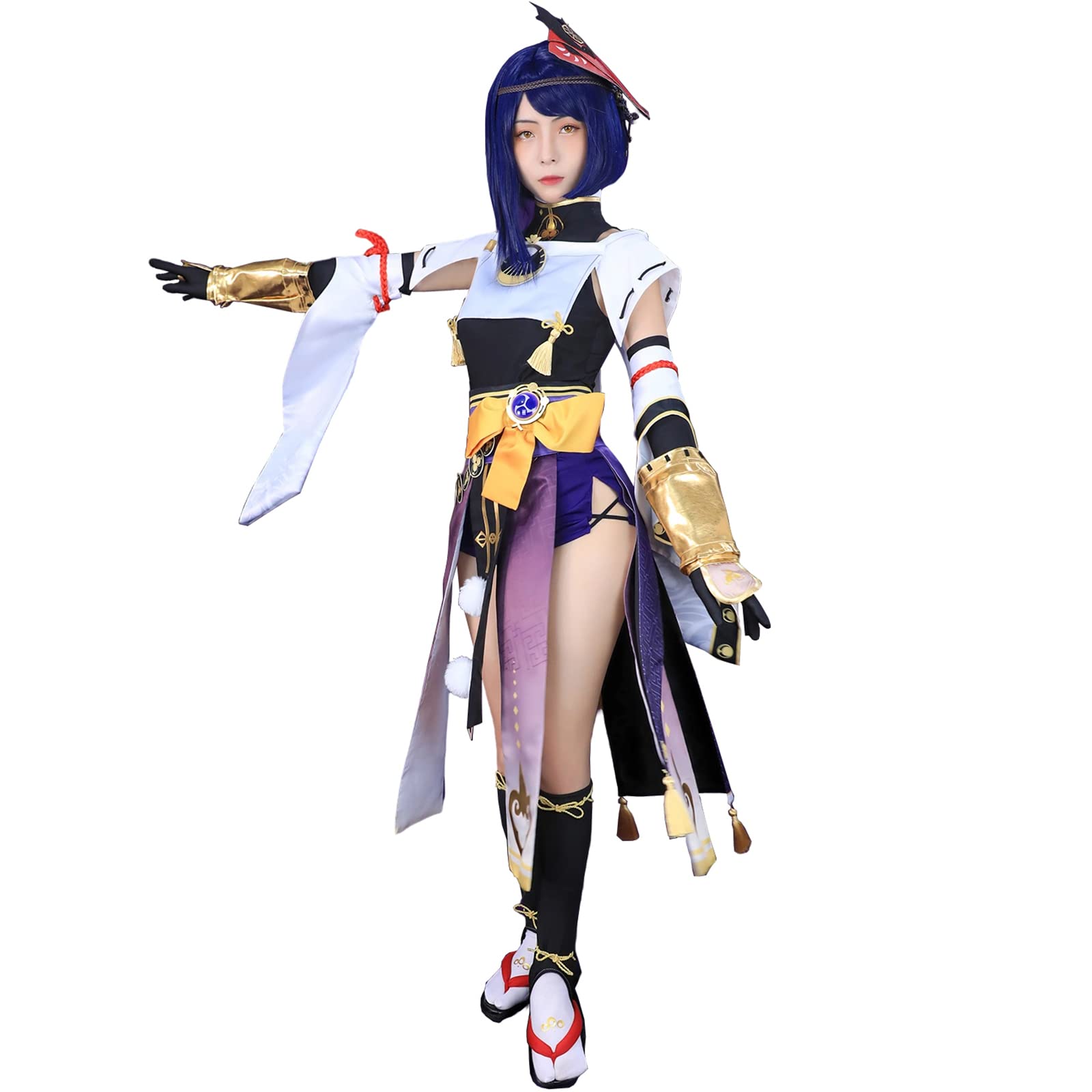 

Genshin Impact Инадзума Кудзё Сара Косплей Куроба Нариябура Костюм для косплея Кудзё Сары в стиле Genshin Impact Сара Без размера [NOKIJP] (нет