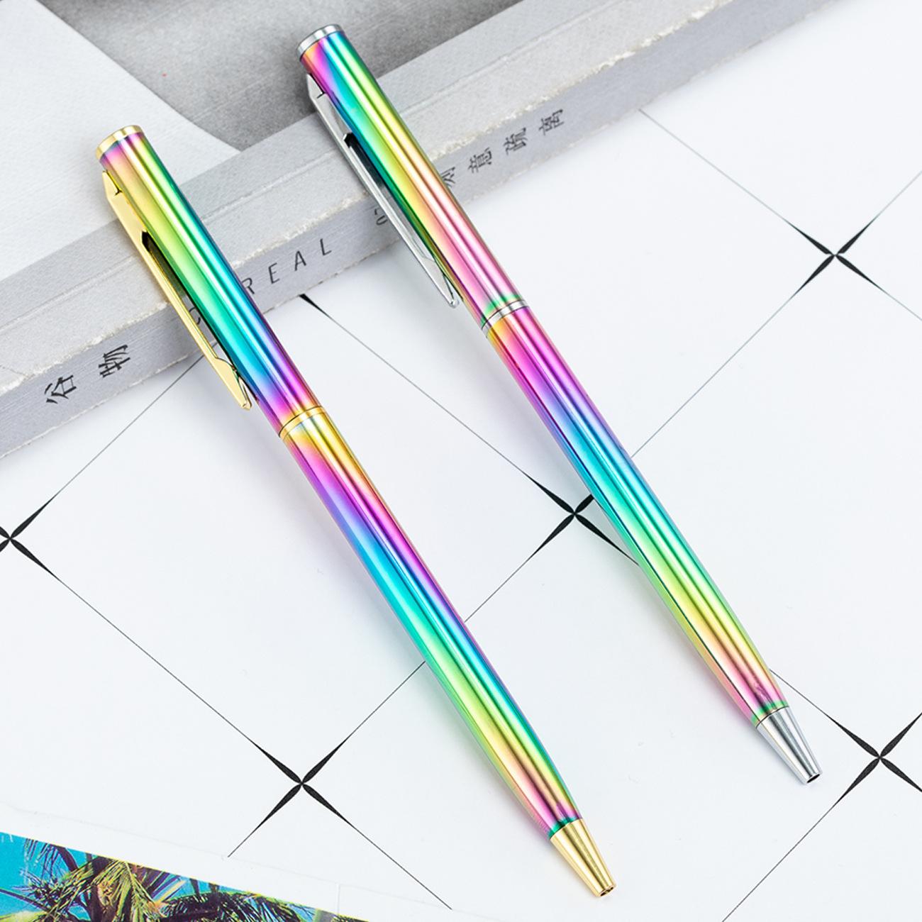 

2 pieces/set Metal Ballpoint Pens for Daily Writing and 1.0mm Signature Pens Student Writing Pen