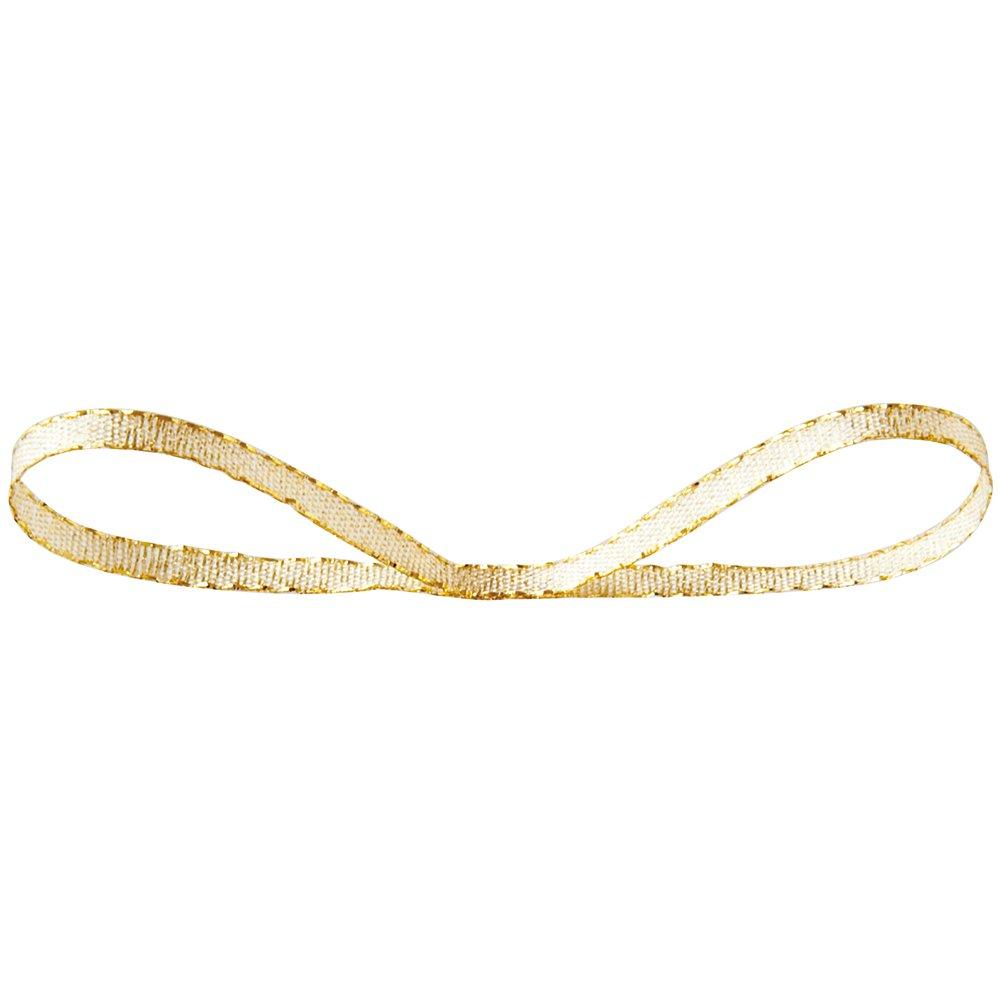 Shine Ribbon, Elegant Gold, 0.1 inch (3 mm) Width x 118.8 ft (30 m) Roll 03EGOR 3mm width золотой