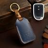 Leather Cover Shell Holder Set for Toyota Yaris HAIs 2020 Hiace 200 2/3 Buttons Smart Remote Car Key Case Keychian Accessories