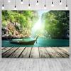 Doğal Manzara Arkaplanı Ahşap Zemin Fotoğraf Arkaplanı Bebek Duşu Doğum Günü Partisi Malzemeleri Dekor Afiş Fotoğraf Kabini Aksesuarı