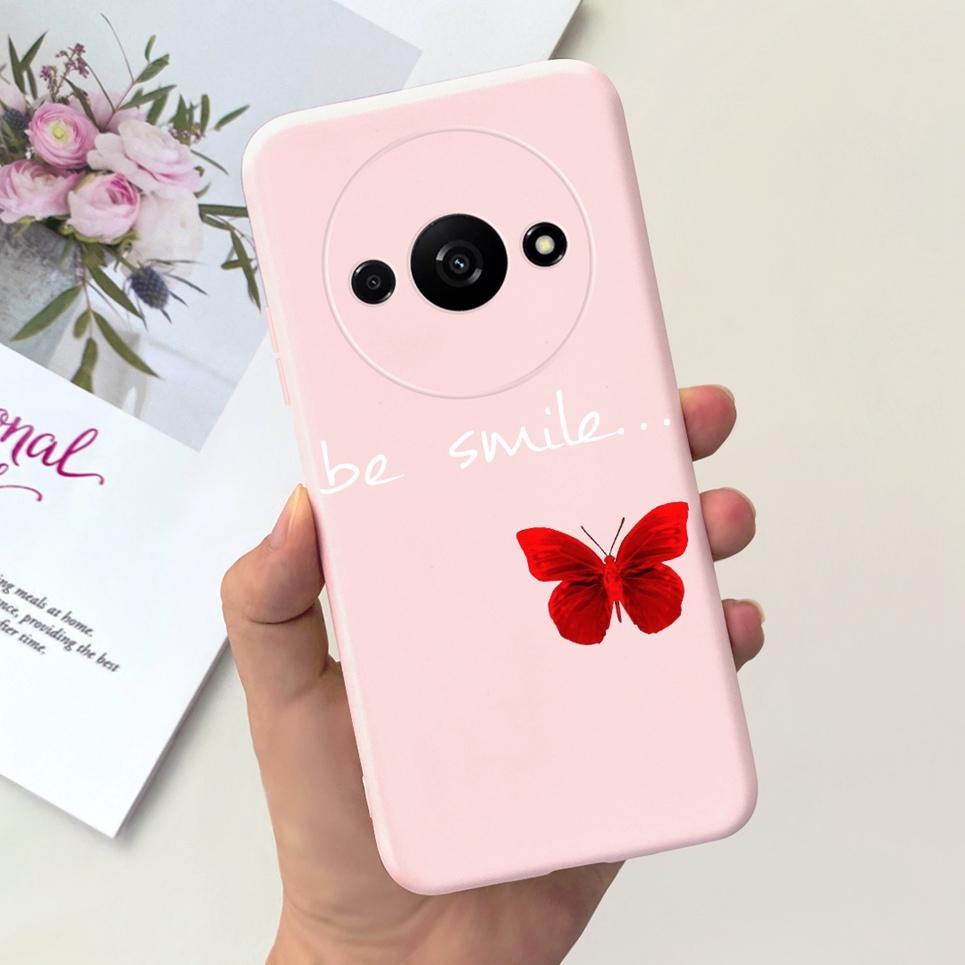 For Funda Xiaomi Redmi A3 Case Women Fashion Girly Flower Butterfly Bumper For Xiaomi Mi A3 Mia3 RedmiA3 Coque Soft Silicone