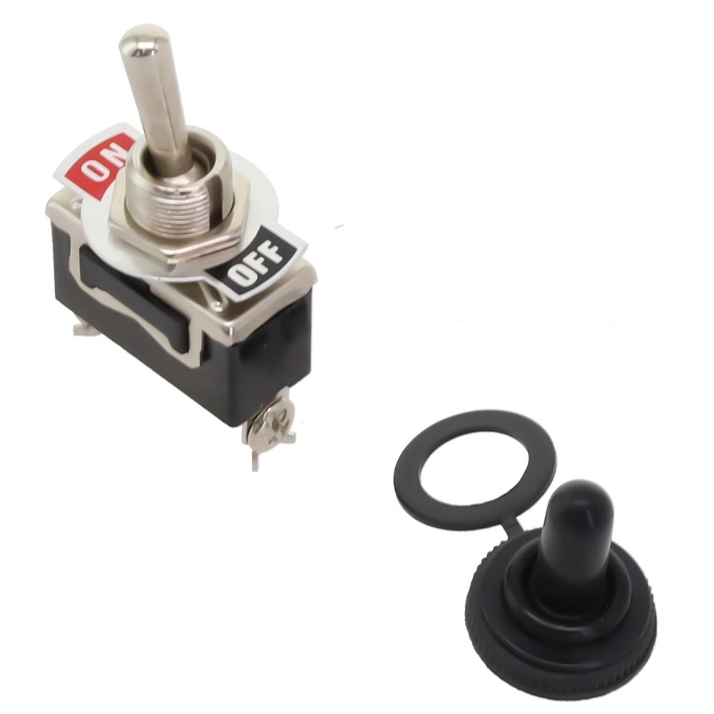 12V SPST For Toggle Switch with Silver Contacts 50000 Cycle Mechanical Life