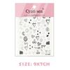 2025 Gold Plated Star & Moon 3D Embossed Nail Art Stickers with Adhesive Backing