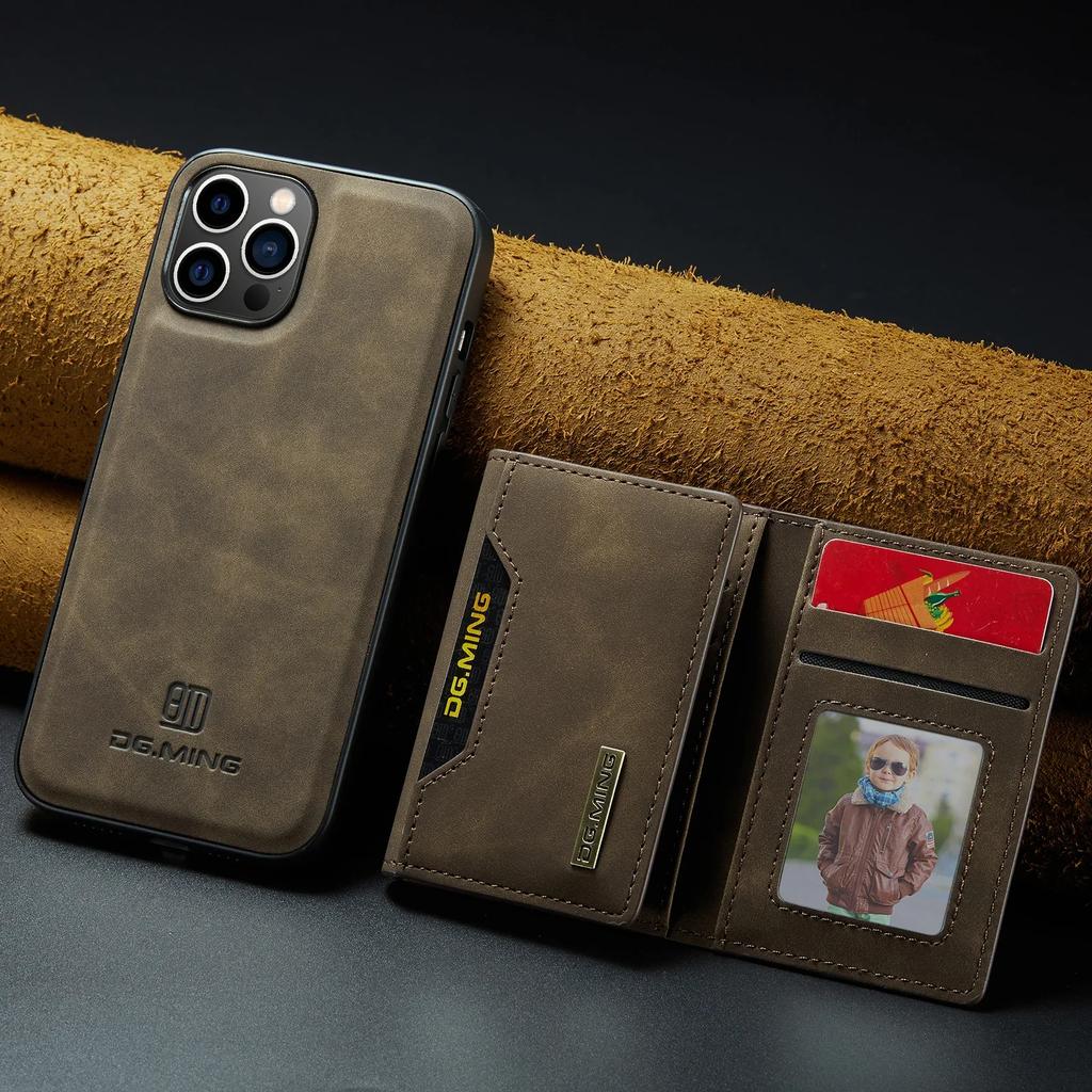 Magnetic Detachable Leather Wallet Cards Holder Phone Case For iPhone 16 Pro Max 15 Plus 14 13 12 11 Mini X XS XR SE 2022 Cover