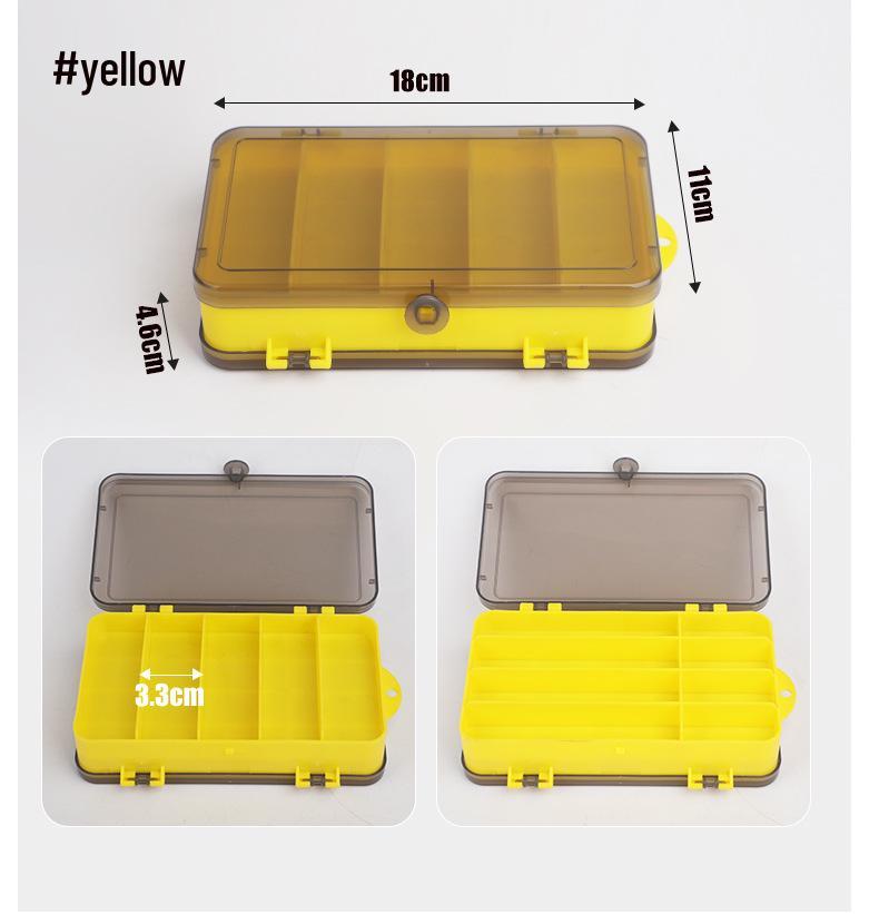 Zweischichtige doppelseitige Angelköder-Aufbewahrungsbox