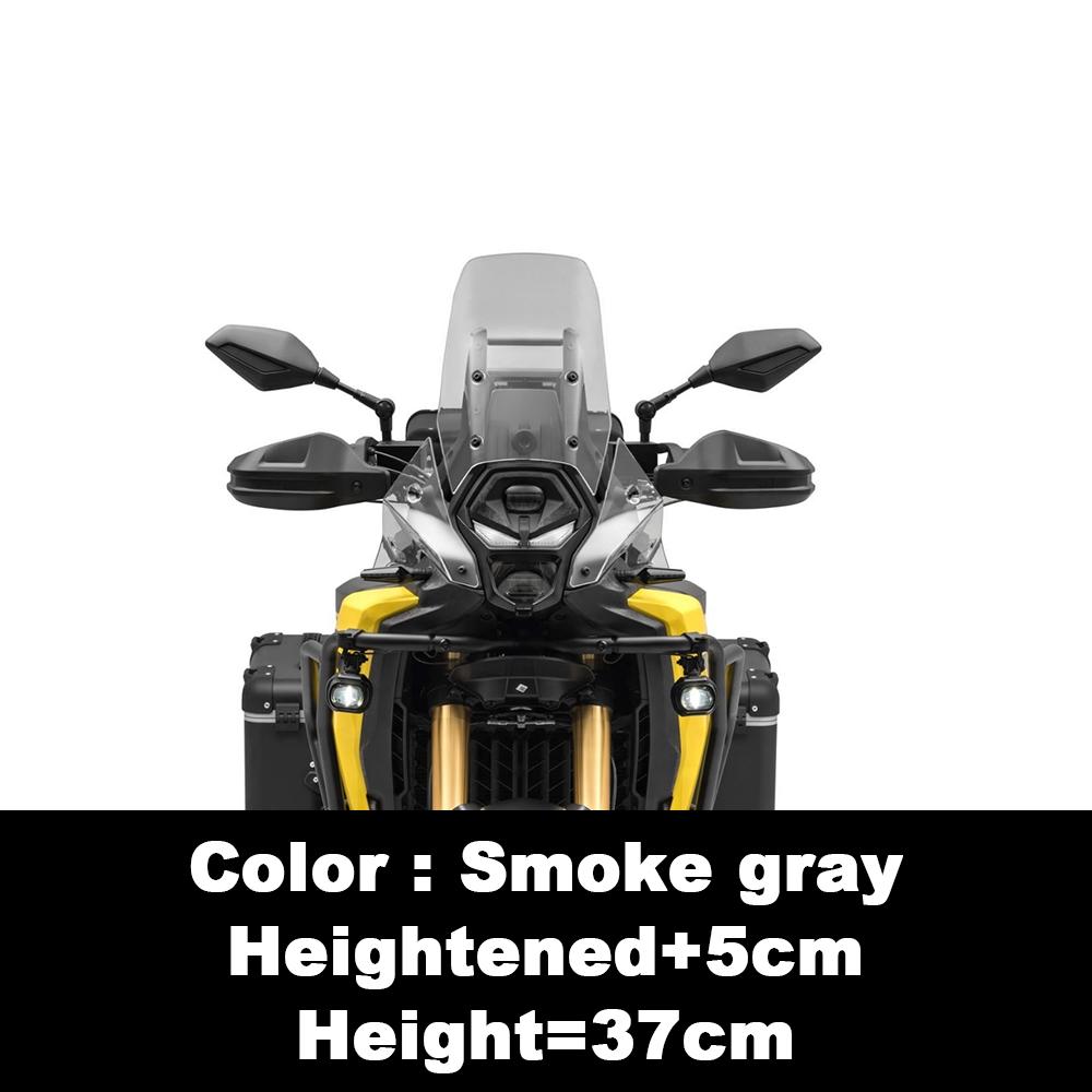 Motorcycle Windshield For LONCIN VOGE DS 800X DS 800 X RALLY Modified Heightening Windscreen Modified Front Windshield Deflector Smoke gray 37CM