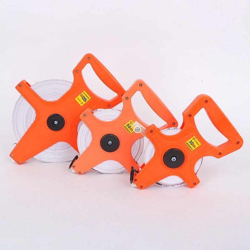 Heavy Duty Thickened Tape Measure Plastic Open Reel Handheld Measuring Ruler for Road Survey Construction Home Renovation Projects