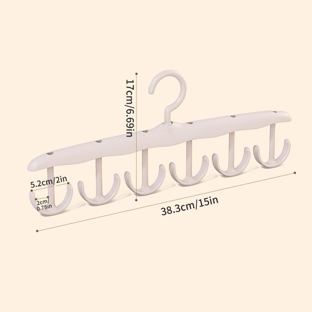 2pcs Wavy Clothes Hanger, Household Student Multi-Functional Hook, Drying Strap, Seamless Clothes Rack
