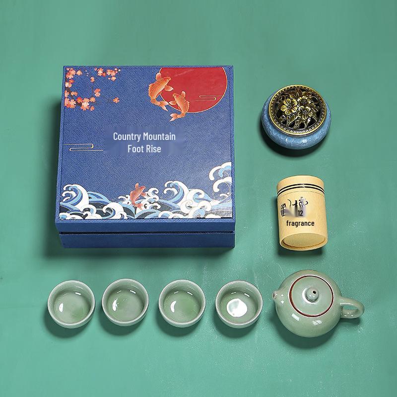 Chaxun Ceramic Kung Fu Tea Set Gift Box