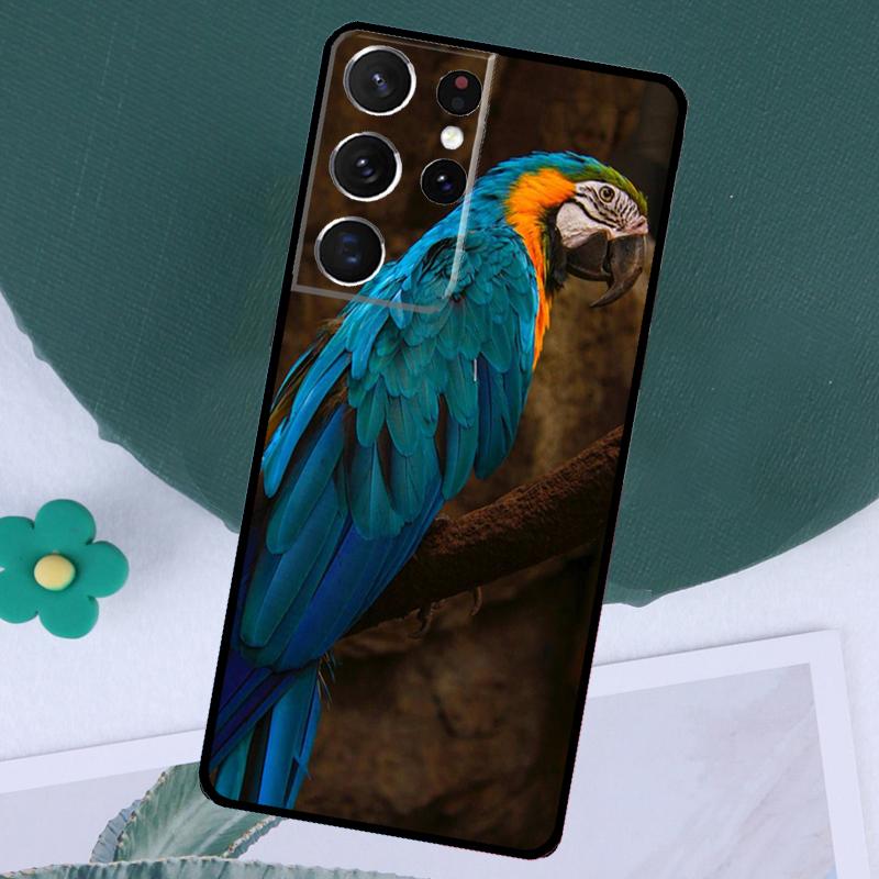 Animal Parrot Birds Case For Samsung Galaxy S24 S23 Ultra S22 Plus S20 S21 FE Note 20 10 S8 S9 S10 Plus Cover