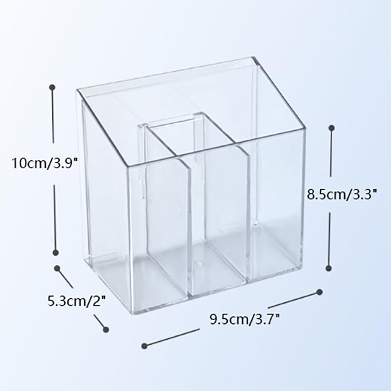 Transparent Lipstick Cosmetic Makeup Acrylic Makeup Brush Tool Storage Box Case Make-Up Brush Holder Table Organizer Makeup Tool