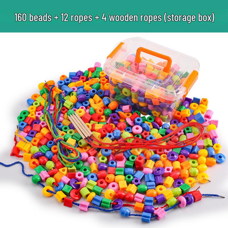 

Строительные блоки из крупных бусин: Творческий геометрический браслет-игрушка для мальчиков и девочек