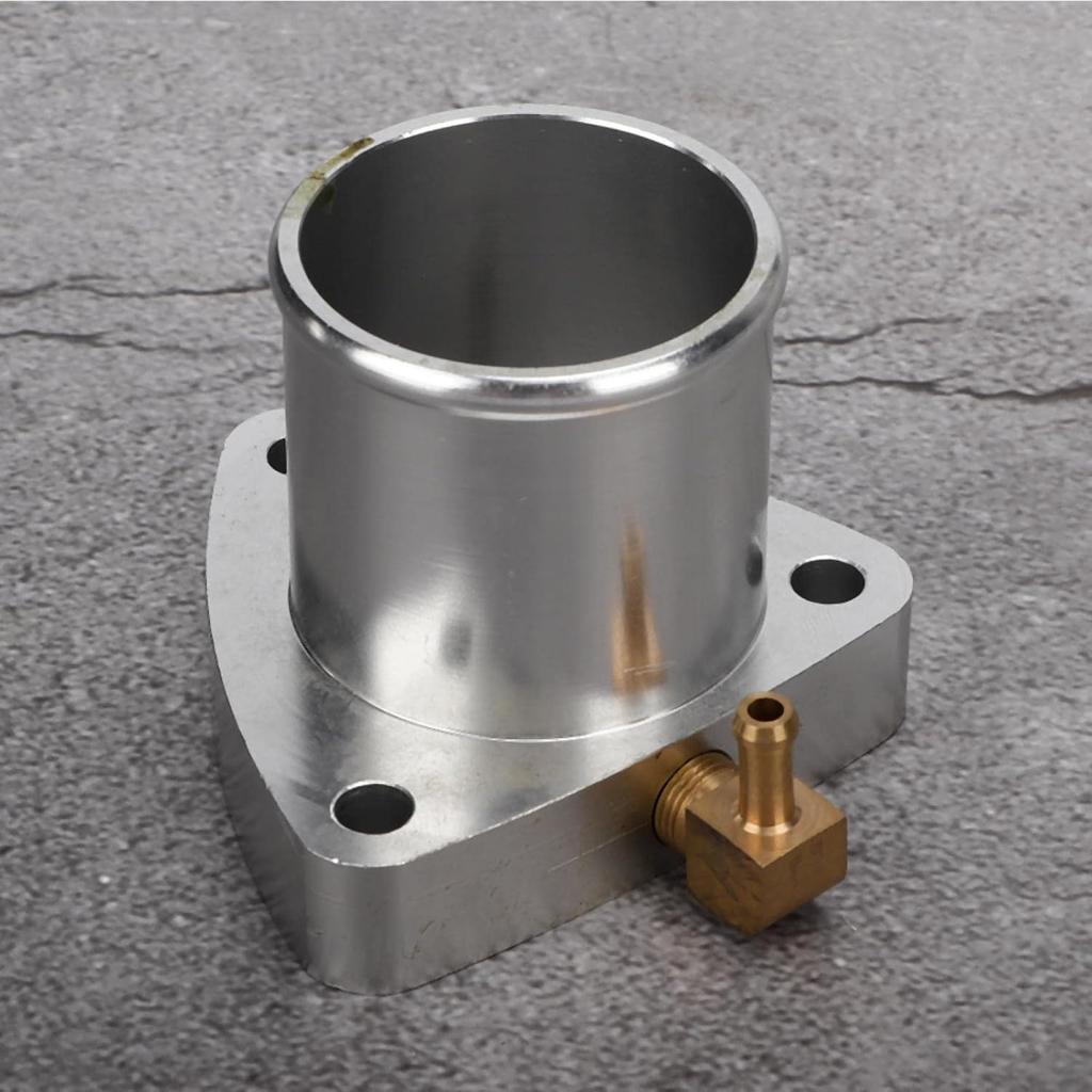 3 Bolt Turbo Adapter, Flange Adapter Kit 3 Bolt Turbo Outlet Adapter Kit Fit for Garrett Gt25 Gt28 T25 T28 Sr20det with Brass Fitting 90 Degree