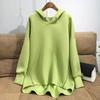 2023 Korean Autumn Women Hooded Zipper Sweatshirt Loose Lightweight Long Sleeve Jacket
