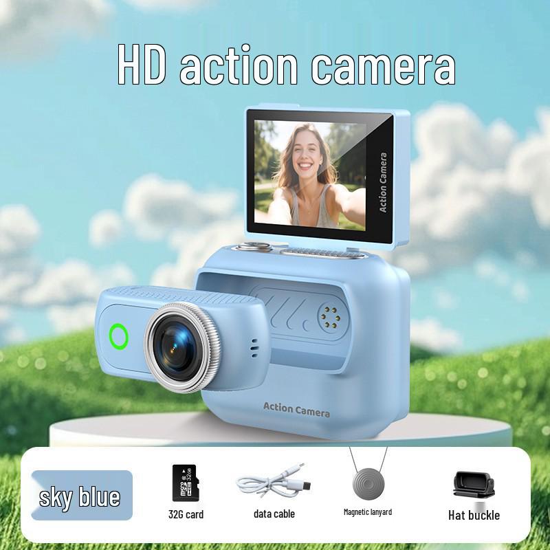 New Hot Thumb Sports Camera: Anti-Shake, Magnetic Mount, WiFi Enabled for Outdoor Cycling