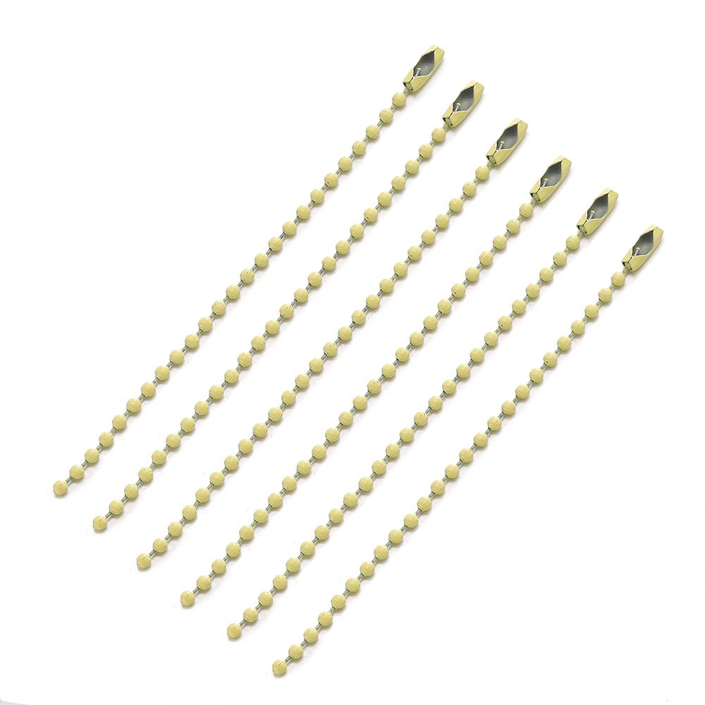 20Pcslot 1012Cm Iron Colorful Ball Bead Chain Fits Key Chain Dolls Label Hand Tag Connectors Diy Jewelry Making Supplies