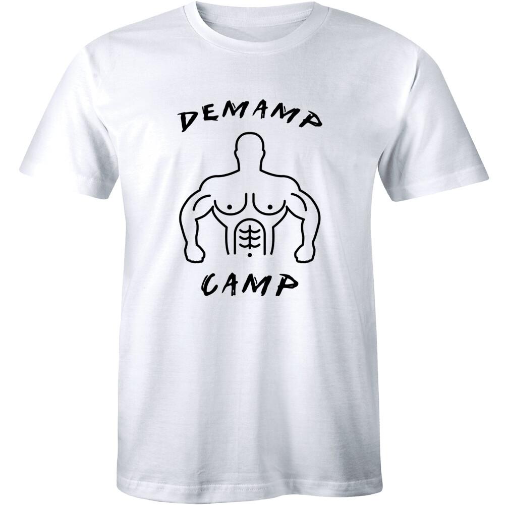 Demamp Camp Funny Workaholics Workout Weightlifting Gift Tee Idea Men s T-shirt S