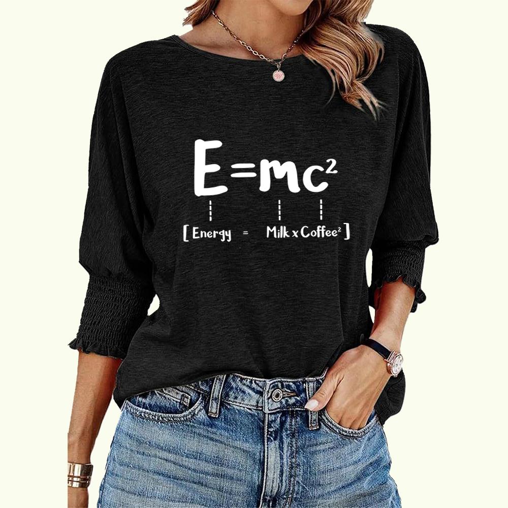 Большие размеры Женская модная свободная футболка весна-лето с круглым вырезом — фото 3