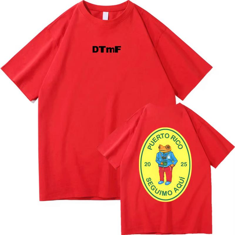 DTMF Debí Tirar Más Fotos Bad Bunny T Shirt Fashion Women Retro Funny Frog Tshirt Unisex DeBÍ TiRAR MáS FOToS Cotton Tees Shirts