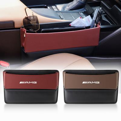 1PCS Car Seat Gap Slit Filler Leather Organizer Interior Accessories For AMG W140 W168 W169 W176 W177 GLS GLB EQC CLS SLK A200